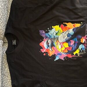 Vibrant Bird Graphic Tee with design